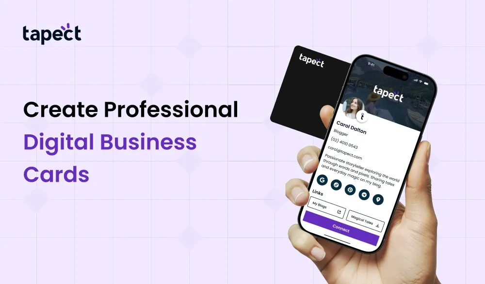 Create Professional Digital Business Cards | Tapect