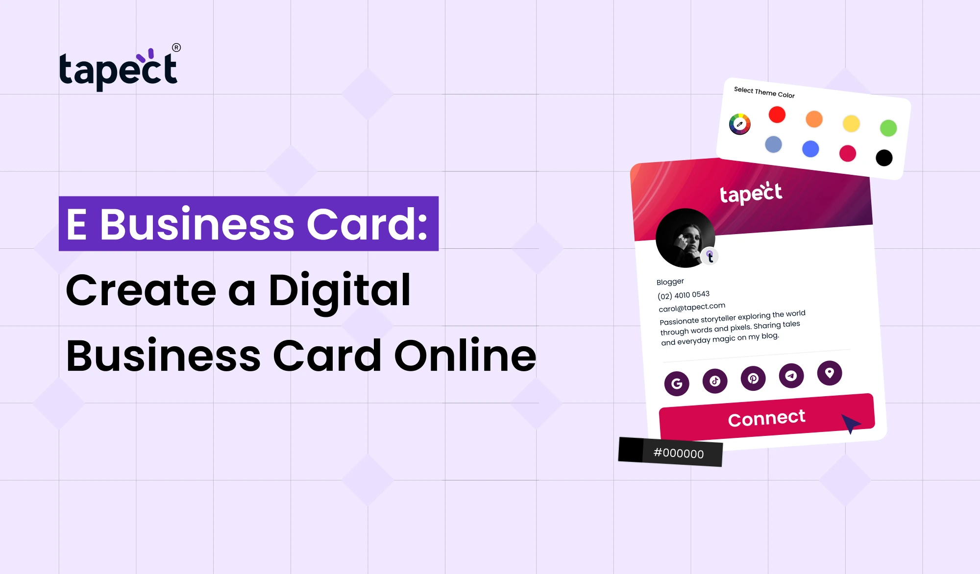 E Business Card: Create, Design & Share Digitally